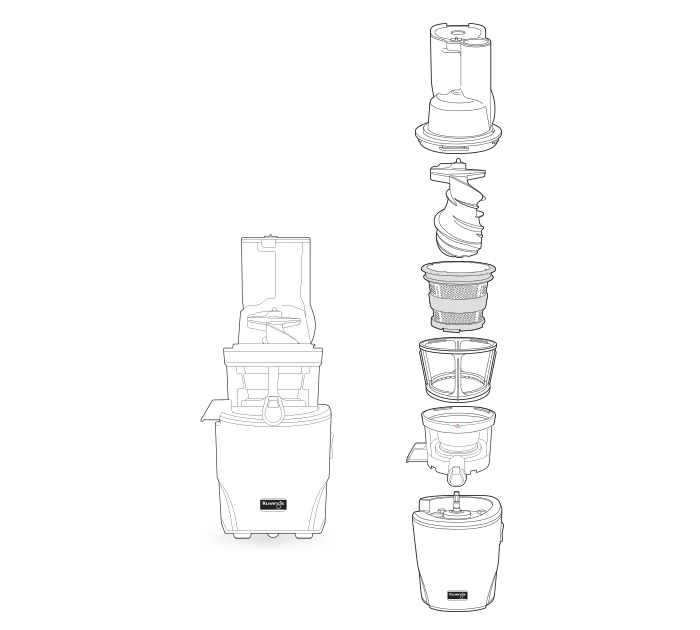 Vista explodida Kuvings REVO830