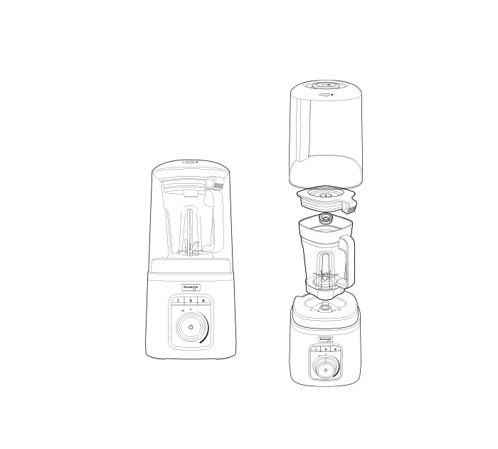 Vista explodida Kuvings SV-500